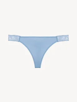La Perla Tanga De Encaje En Azul