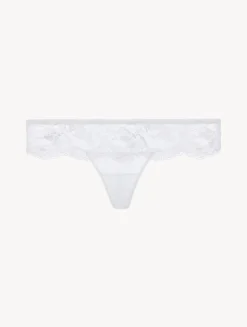 La Perla Tanga De Encaje Leavers Stretch Blanco