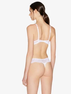 La Perla Tanga De Encaje Leavers Stretch Blanco