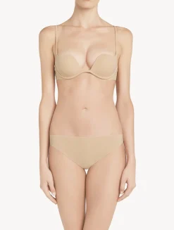 La Perla Tanga En Lycra Color Leche