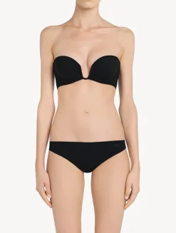 La Perla Tanga En Lycra Color Negro