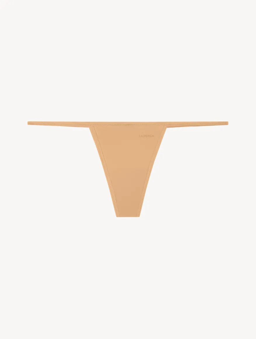 La Perla Tanga En V En Lycra Color Amaretto