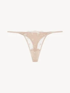 La Perla Tanga Halo Y Ivory Nude Con Tul Bordado