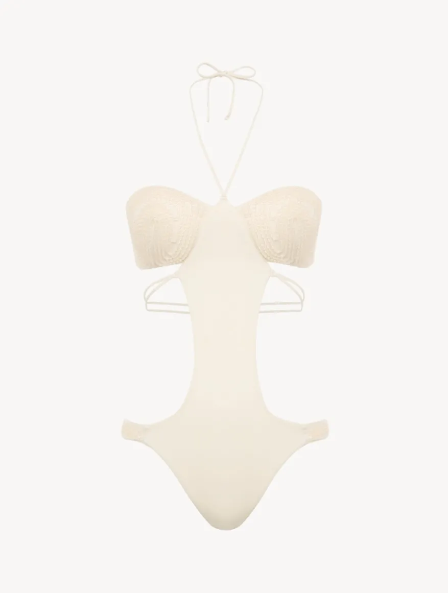 La Perla Trikini De Color Champán Con Cuentas