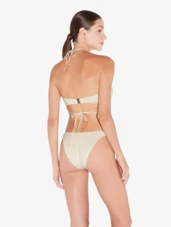 La Perla Trikini De Color Champán Con Cuentas
